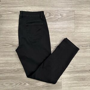Nygard Women’s Mid Rise Straight Leg Pull On Black Jeans Size 10